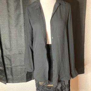 Black Long Sleeve Button Down